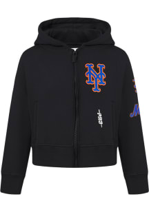 Pro Standard New York Mets Toddler Black Classic Essentials Long Sleeve Hooded Sweatshirt