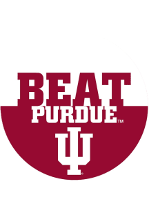 Indiana Hoosiers 3" Beat Purdue Button - Red