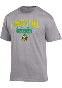 Champion Oregon Ducks Grey Pill Box Grandpa Jersey Short Sleeve T Shirt