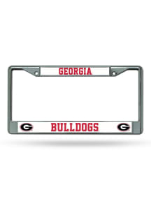 Georgia Bulldogs Premium Chrome License Plate Frame - Silver