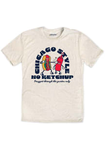 Where I’m From Chicago Natural Chicago Style Fighting Ketchup Short Sleeve Fashion T Shirt