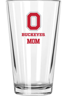 Ohio State Buckeyes Mom 16oz Pint Glass - White