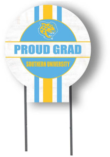 Southern University Jaguars KH Sports Fan Grad graduation graphic Yard Sign - White