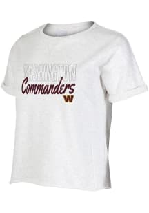 Concepts Sport Washington Commanders Womens White Mainstream Short Sleeve T-Shirt