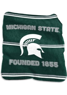 Michigan State Spartans Retro Raschel Throw Blanket - Green