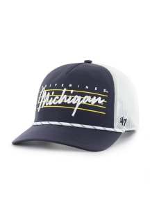 47 Michigan Wolverines Downburst Hitch Adjustable Hat - Navy Blue