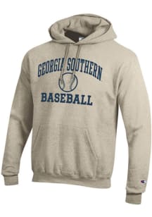Champion Georgia Southern Eagles Mens Oatmeal Baseball Powerblend Long Sleeve Hoodie