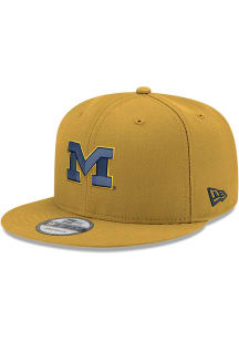 New Era Michigan Wolverines Gold 9FIFTY Mens Snapback Hat