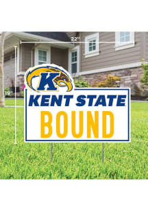 Kent State Golden Flashes Bound Yard Sign - White
