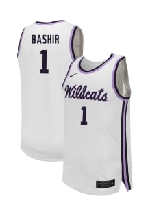 Abdi Bashir  Nike K-State Wildcats White NIL Name And Number Jersey