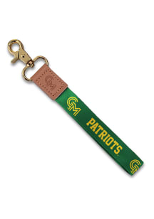 Jardine George Mason University Wristlet Keychain W/Custom Strap Lanyard - Green