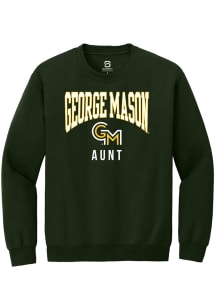 Summit Sportswear George Mason University Mens Green Aunt Long Sleeve Crew Sweatshirt