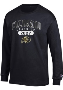 Champion Colorado Buffaloes Black Class of 2027 Jersey Long Sleeve T Shirt