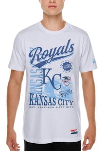 New Era Kansas City Royals White Throwback Short Sleeve T Shirt