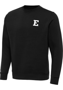 Antigua Eastern Michigan Eagles Mens Black Victory Long Sleeve Crew Sweatshirt