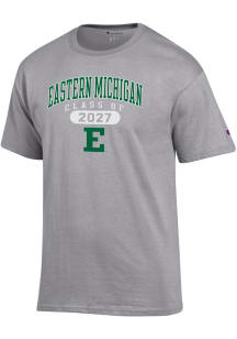 Champion Eastern Michigan Eagles Grey Pill Class of 2027 Jersey Short Sleeve T Shirt