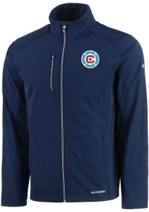 Cutter and Buck Chicago Fire Mens Navy Blue Evoke Light Weight Jacket