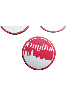Omaha Semi gloss Coaster - Red