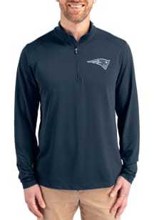 Cutter and Buck New England Patriots Mens Navy Blue NFL Rivalries Virtue Eco Pique Big and Tall Qt..