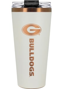 Georgia Bulldogs 32oz Big Slim Stainless Steel Tumbler - White