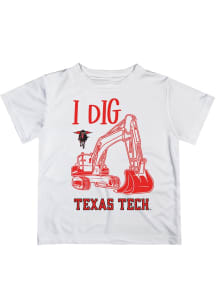 Vive La Fete Texas Tech Red Raiders Infant Excavator Short Sleeve T-Shirt White