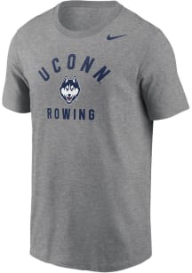 Nike UConn Huskies Grey ROWING Short Sleeve T Shirt