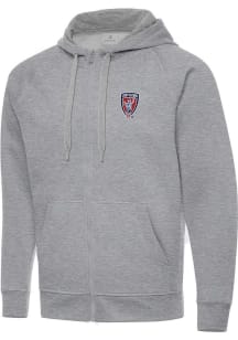 Antigua Indy Eleven Mens Grey Victory Long Sleeve Full Zip Jacket