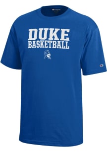 Champion Duke Blue Devils Youth Blue Basketball Short Sleeve T-Shirt