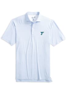 Johnnie O St Louis Blues Mens Blue Slade Short Sleeve Fashion Polo
