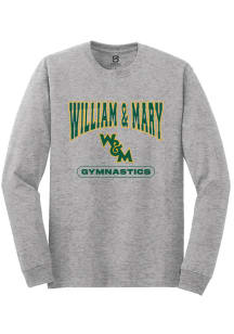 Summit Sportswear William & Mary Tribe Grey Gymnastics Long Sleeve T Shirt