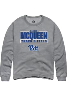 Darren McQueen Pitt Panthers Mens Graphite NIL Stacked Box Player Crew
