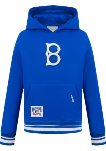 Pro Standard Brooklyn Dodgers Boys Blue Retro Classics Long Sleeve Hooded Sweatshirt