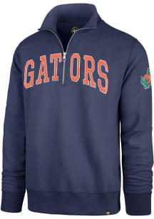 47 Florida Gators Mens Blue Upstate Striker Long Sleeve Qtr Zip Fashion Pullover