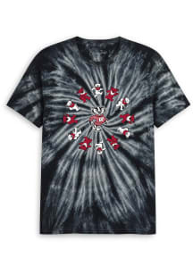 Class Trip Wisconsin Badgers Black Grateful Dead Circle Bears Tie Dye Short Sleeve Fashion T Shirt