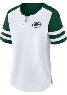 Green Bay Packers Womens Touchdown Pass Fashion Football Jersey - White
