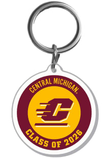 Central Michigan Chippewas 2026 Acrylic Keychain - Maroon
