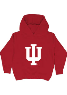 Vive La Fete Indiana Hoosiers Toddler Crimson Primary Long Sleeve Hooded Sweatshirt