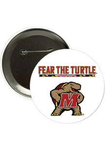Maryland Terrapins 3" Fear the Turtle Button - Red