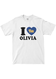 Olivia Babcock Pitt Panthers White Volleyball I Heart Olivia Short Sleeve Fashion Player T Shirt