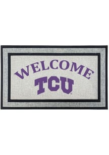 TCU Horned Frogs Welcome 18x30 Door Mat
