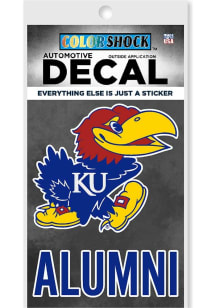 Kansas Jayhawks Alumni Auto Decal - Blue