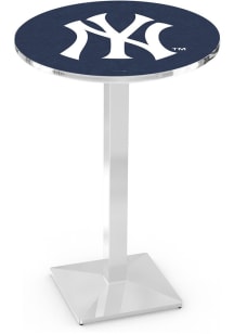 New York Yankees Chrome Square Base Pub Table