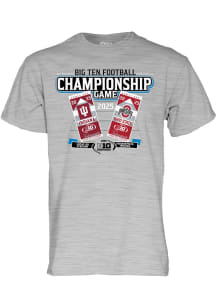 Blue 84 Big Ten Grey 2025 Football Championship Tickets Short Sleeve T Shirt