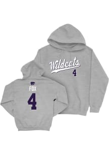 Reagan Fox K-State Wildcats Mens Grey NIL Script Player Hood