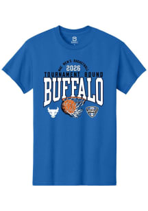 Summit Sportswear Buffalo Bulls Blue MAC 2026 MBB Tournament Bound Short Sleeve T Shirt