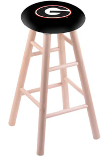 Georgia Bulldogs Round Cushion Maple Pub Stool - Brown