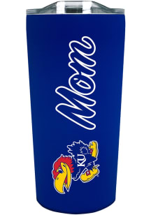 Kansas Jayhawks 18oz Soft Touch Mom Stainless Steel Tumbler - Blue