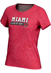 ProSphere Miami RedHawks Womens Red Class of 2028 Short Sleeve T-Shirt