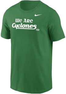 Nike Iowa State Cyclones Kelly Green Football Aer Lingus College Football Classic Short Sleeve T S..