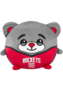 Houston Rockets Clutch the Bear 12" Throw Pillow - Grey